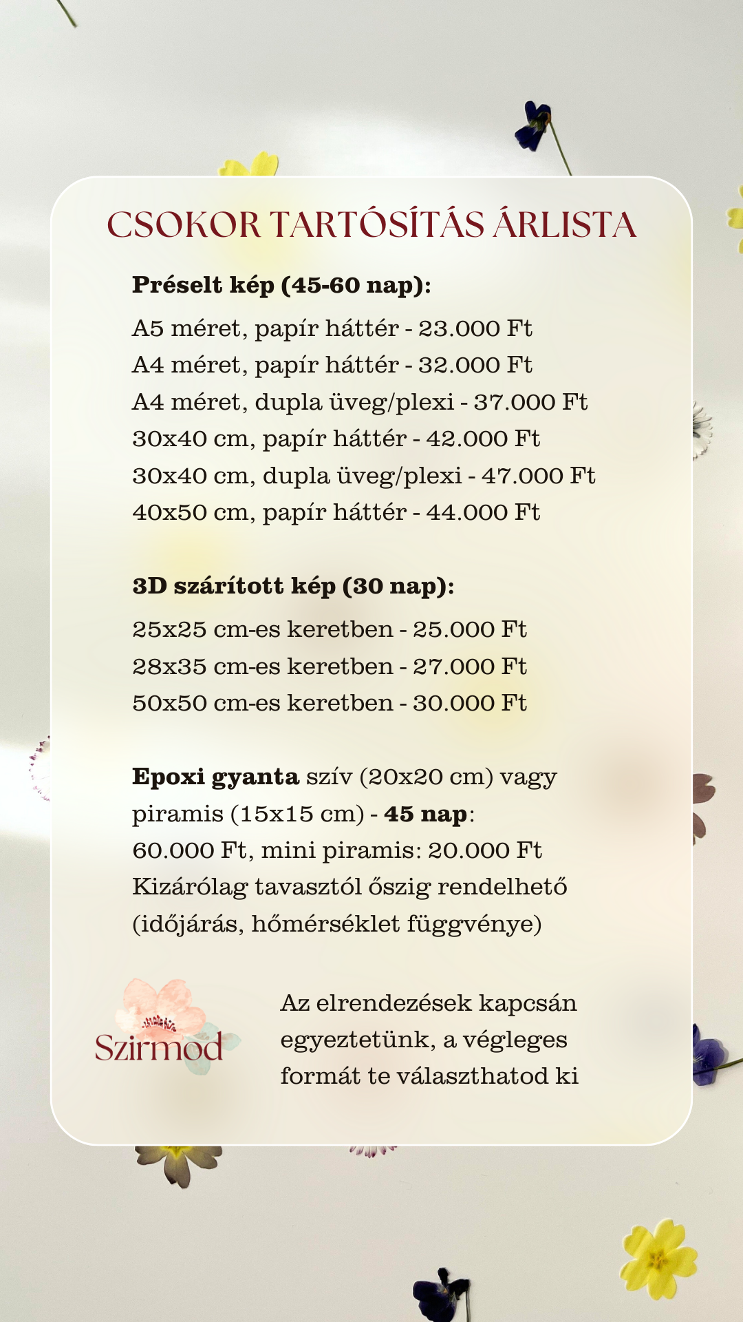 csokor tartósítás